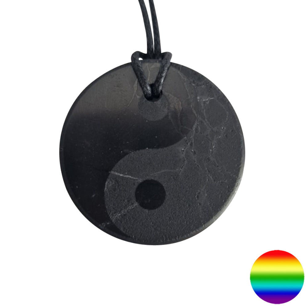 Schungit Anhänger - Yin Yang