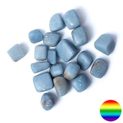 Trommelsteine - Angelit 15-30 mm | 300 Gramm