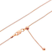 Ankerkette 0,8mm vergoldet - stufenlos verstellbar