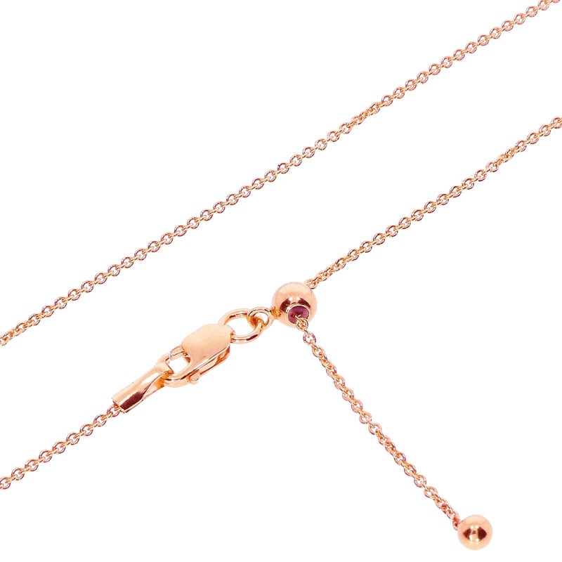 Ankerkette 0,8mm vergoldet - stufenlos verstellbar