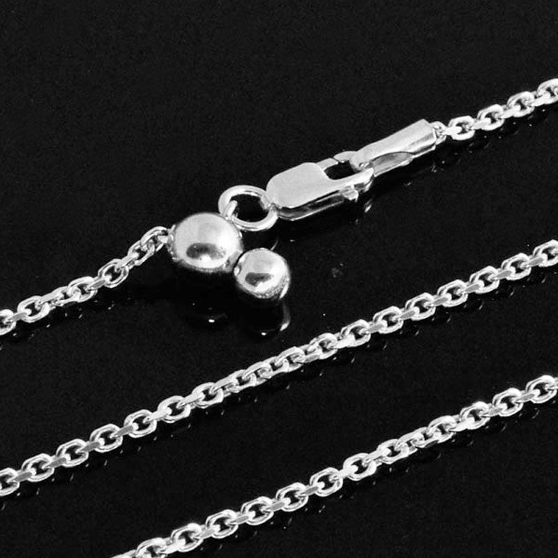 Ankerkette 0,8mm Silber - stufenlos verstellbar