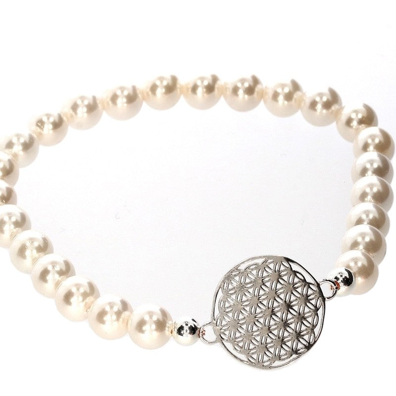 Armband Perle Blume des Lebens
