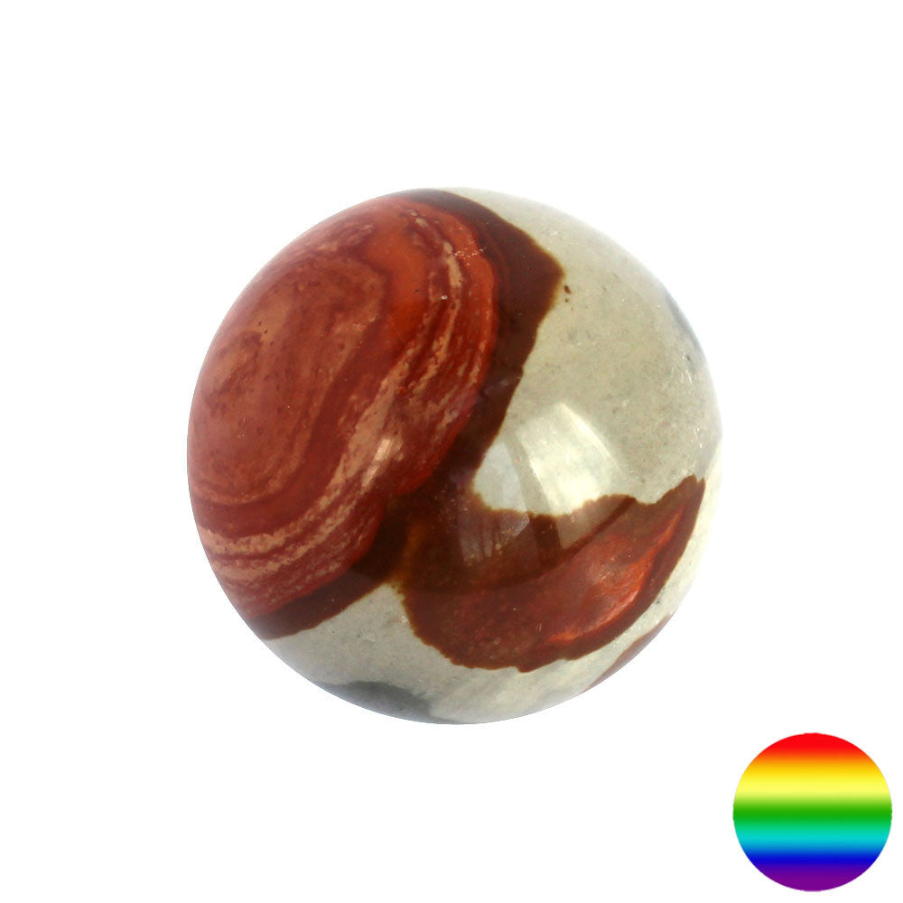 Edelstein-Kugel - Polychrom-Jaspis 40mm
