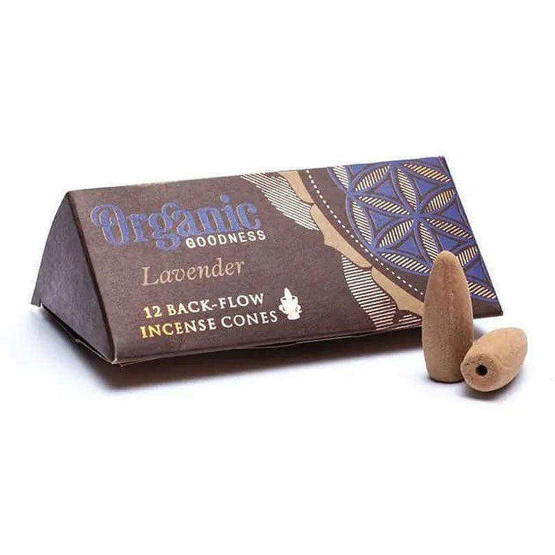 Organic - Natürliche Rückfluss Räucherkegel - Lavendel