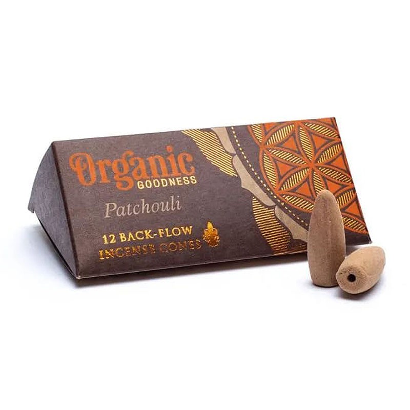 Organic - Natürliche Rückfluss Räucherkegel - Patchouli