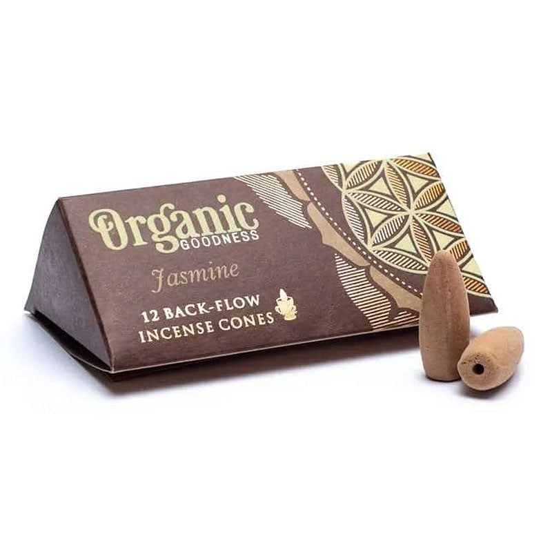 Organic - Natürliche Rückfluss Räucherkegel - Jasmin