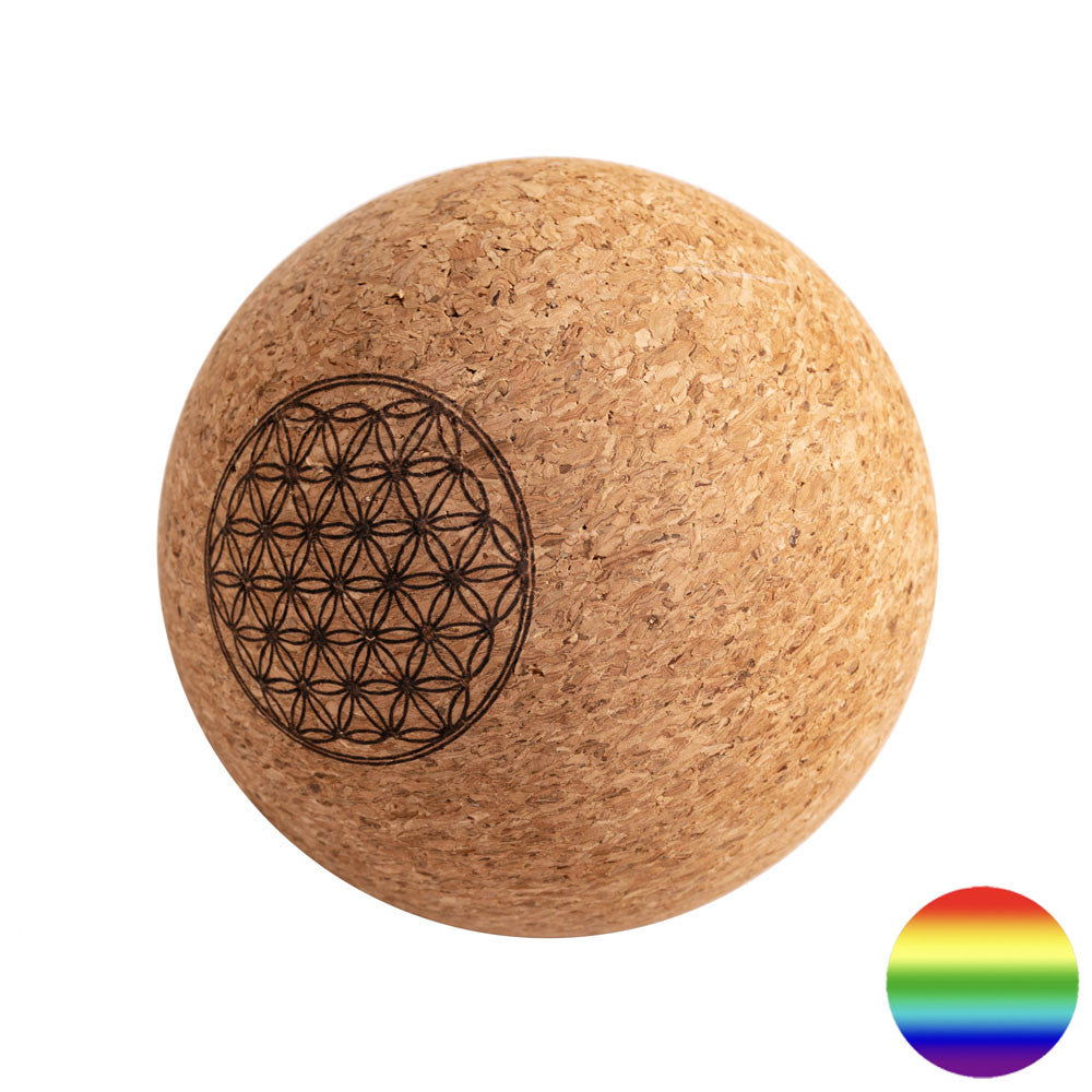 Yoga Faszienball - Kork Lebensblume 100mm