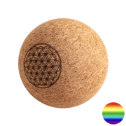 Yoga Faszienball - Kork Lebensblume 100mm