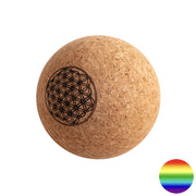 Yoga Faszienball - Kork Lebensblume 80mm