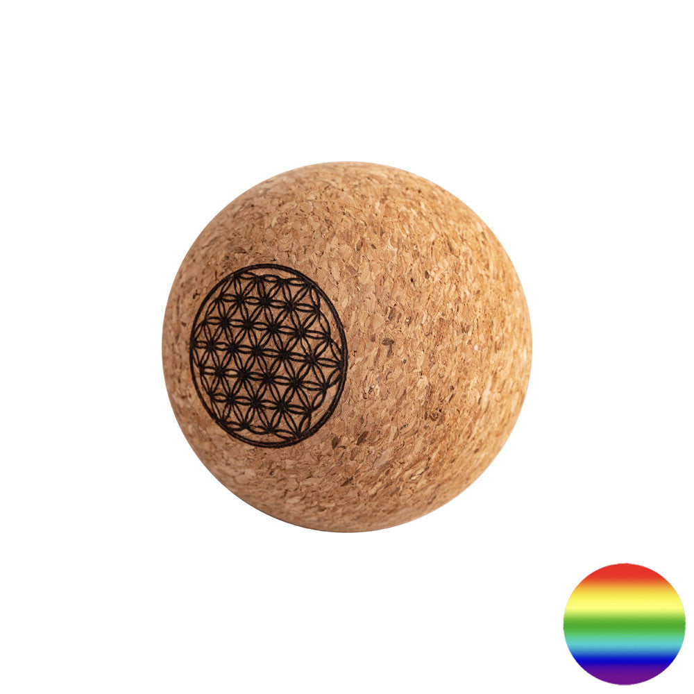 Yoga Faszienball - Kork Lebensblume 65mm