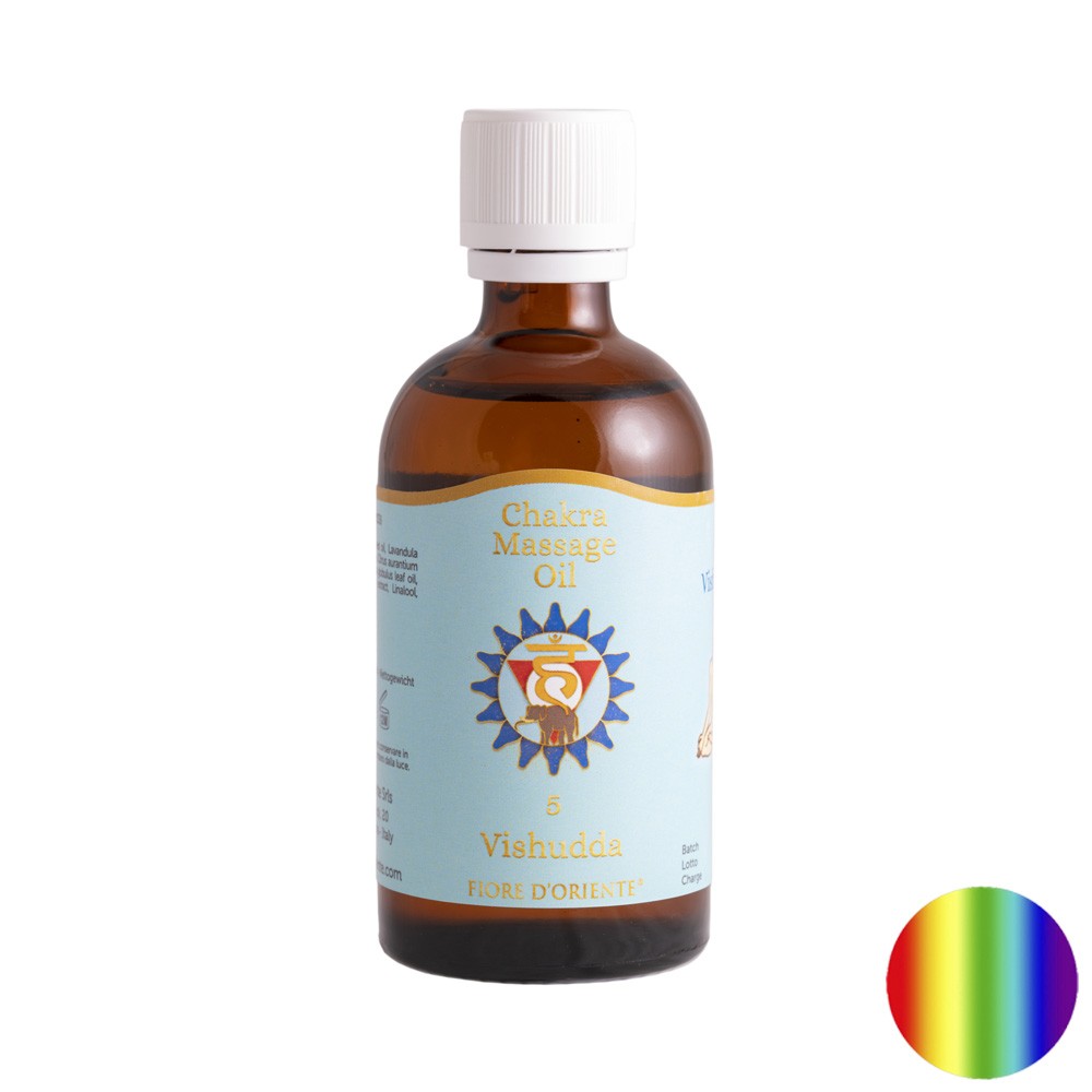 Chakra Massage Öl Fiore d'Oriente - Hals-Chakra Vishudda