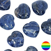 Edelstein Herz - Sodalith 30mm