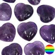 Edelstein Herz - Amethyst 30mm