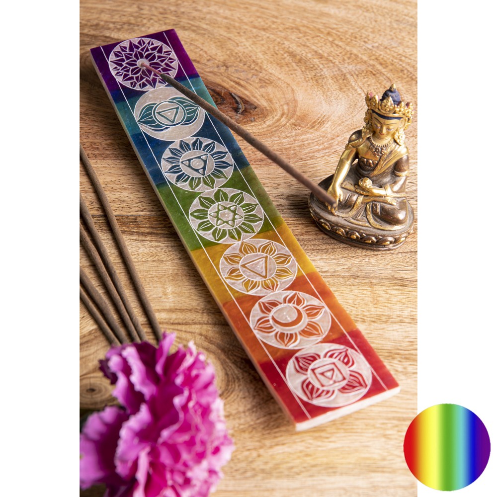 Chakra Specksteinhalter bunt