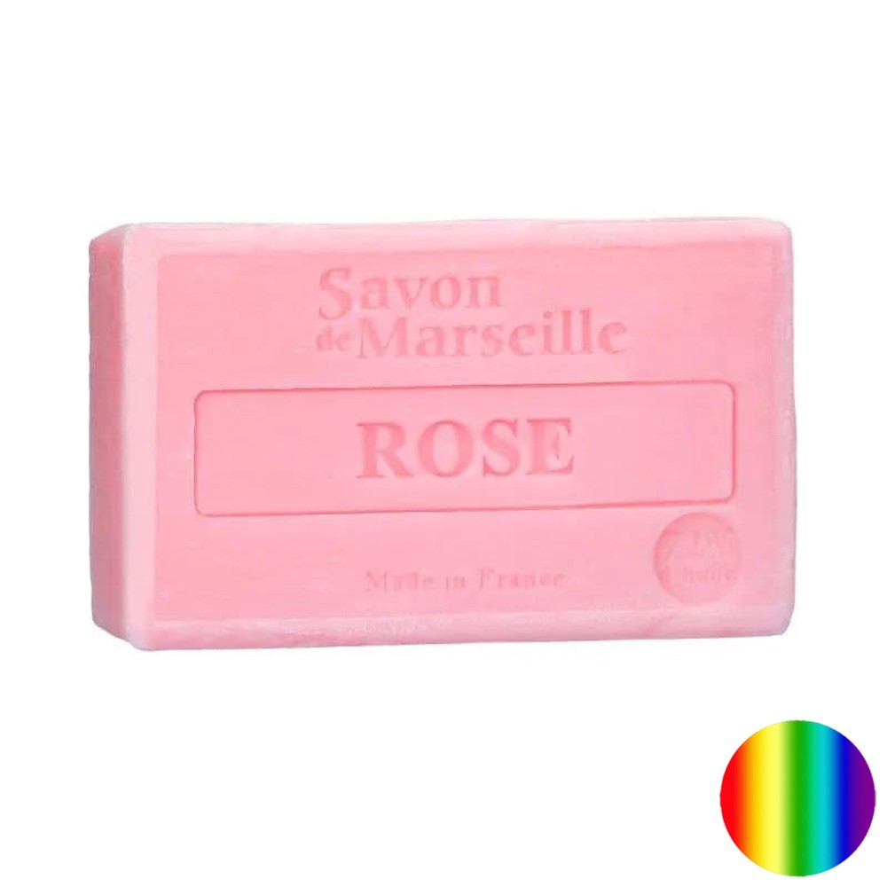 Natürliche Marseille Seife Rose | pH-neutral ergibt üppigen Schaum