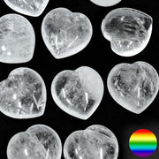 Edelstein Herz - Bergkristall 30mm