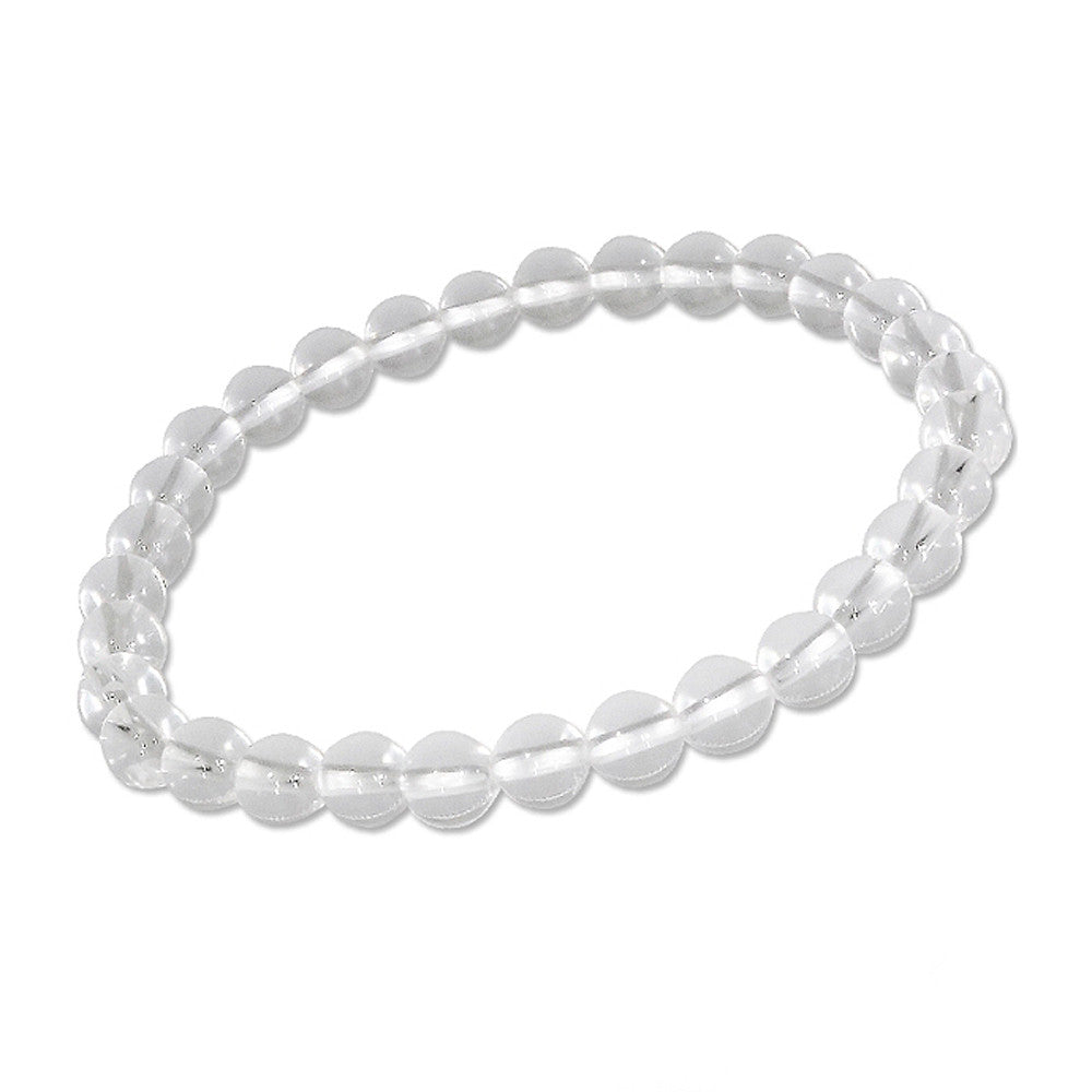 Armband Kugeln 6mm Bergkristall