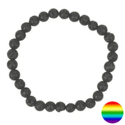 Armband - Lavastein Kugeln 7mm
