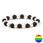 Armband - Lavastein-Perlen