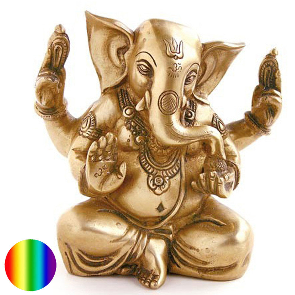 Statue Ganesha aus Messing | Symbol für Glück, Erfolg, gutes Gelingen