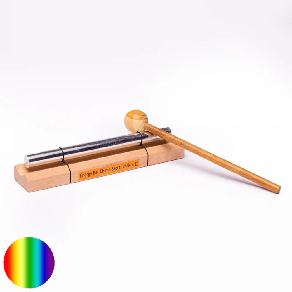 Heilungs Klangstab 2. Chakra - Ton D | wird mit Holzklopfer geliefert