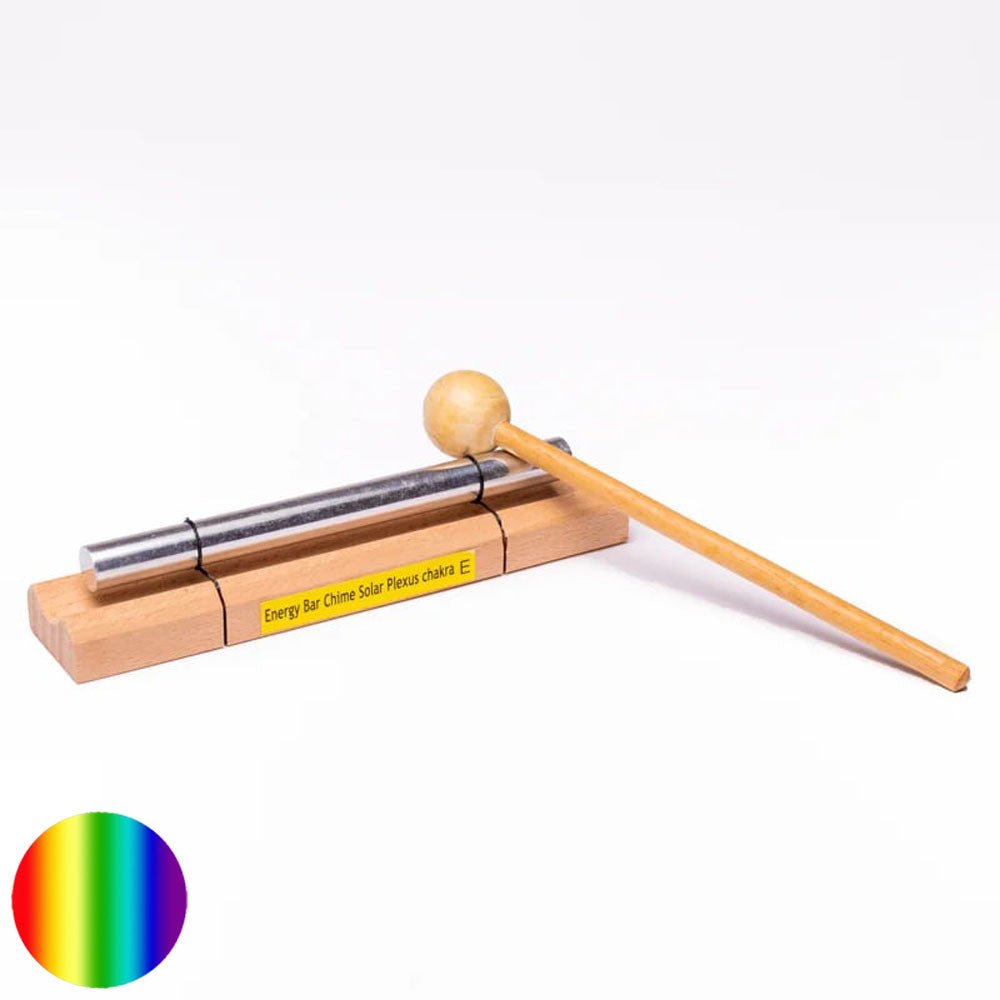 Heilungs Klangstab 3. Chakra - Ton E | wird mit Holzklopfer geliefert