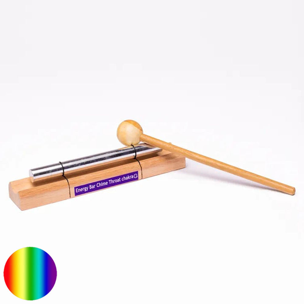 Heilungs Klangstab 5. Chakra - Ton G | wird mit Holzklopfer geliefert