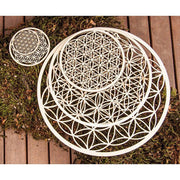 Untersetzer Holz Lebensblume 6cm | auch in anderen Grössen erhältlich