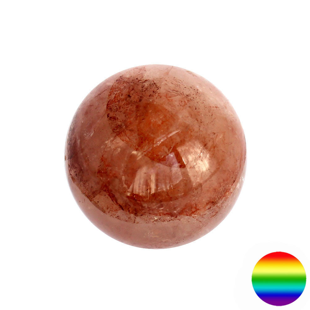 Edelstein-Kugel - Hämatitquarz 40mm