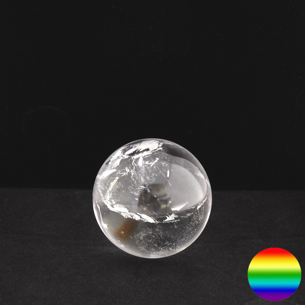 Edelstein-Kugel - Bergkristall 55mm