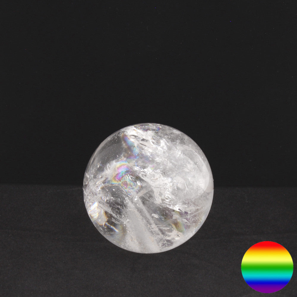 Edelstein-Kugel - Bergkristall 61mm