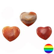 Edelstein Herz - Carneol 33mm