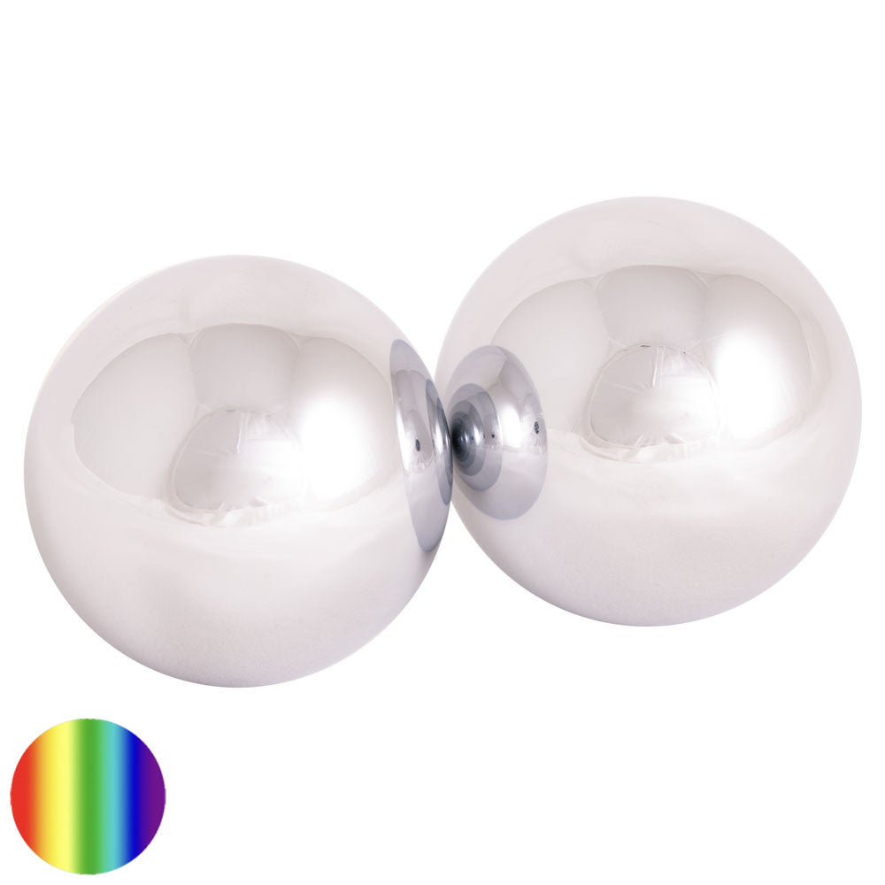 Qi Gong Kugeln - silberfarben 40mm