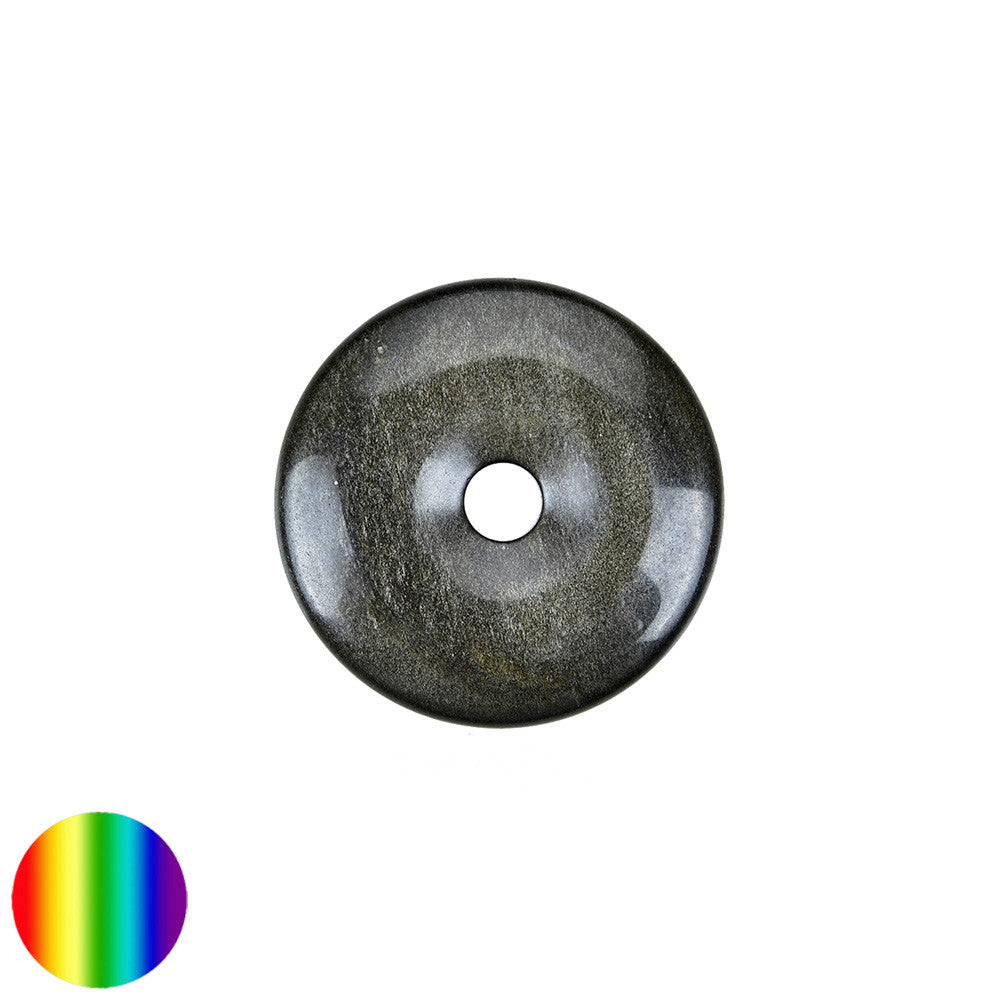 Obsidian Goldglanz 30mm Donut