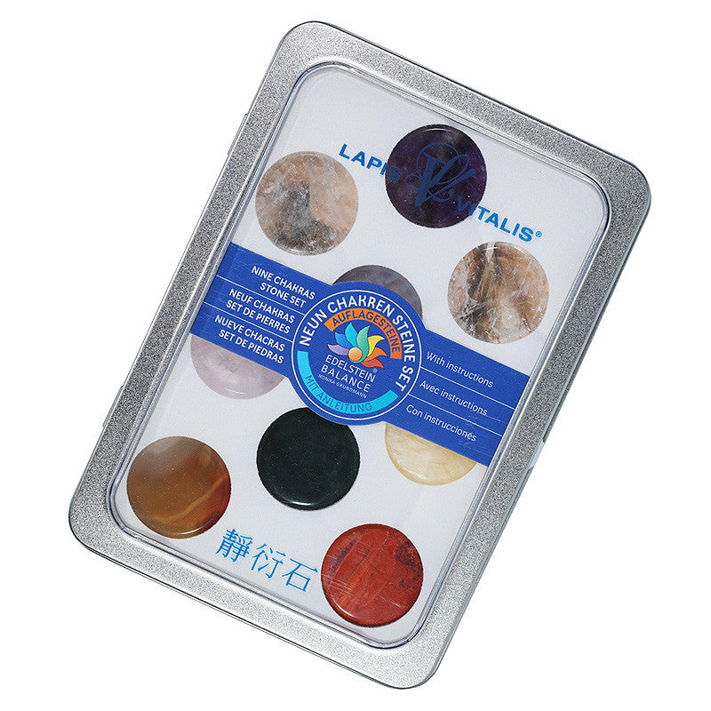 Chakra Handschmeichler Herz Edelstein - Set | 7 Edelsteine