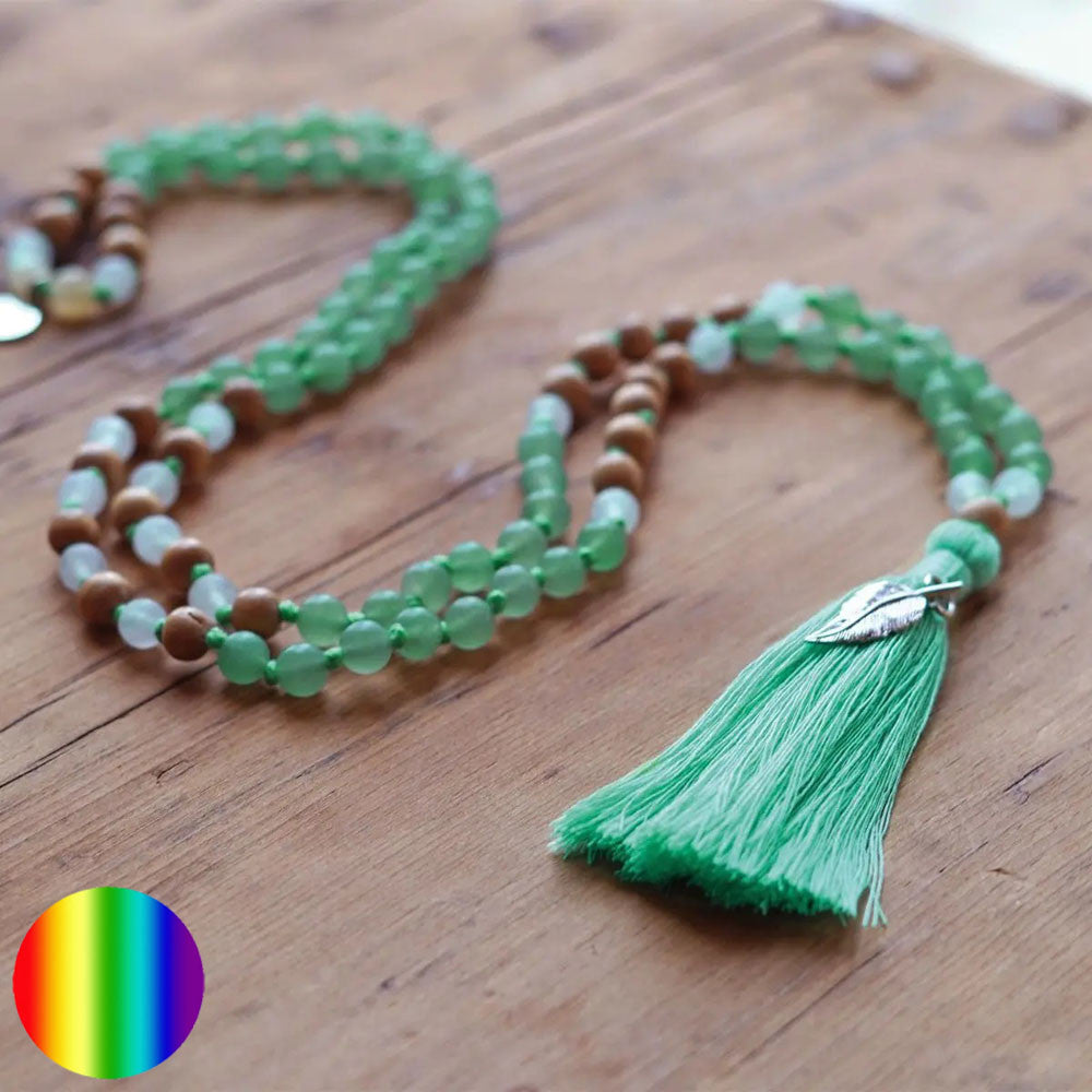 Spirit of Om Mala - Aventurin| mit Schneequarz und Sandelholz