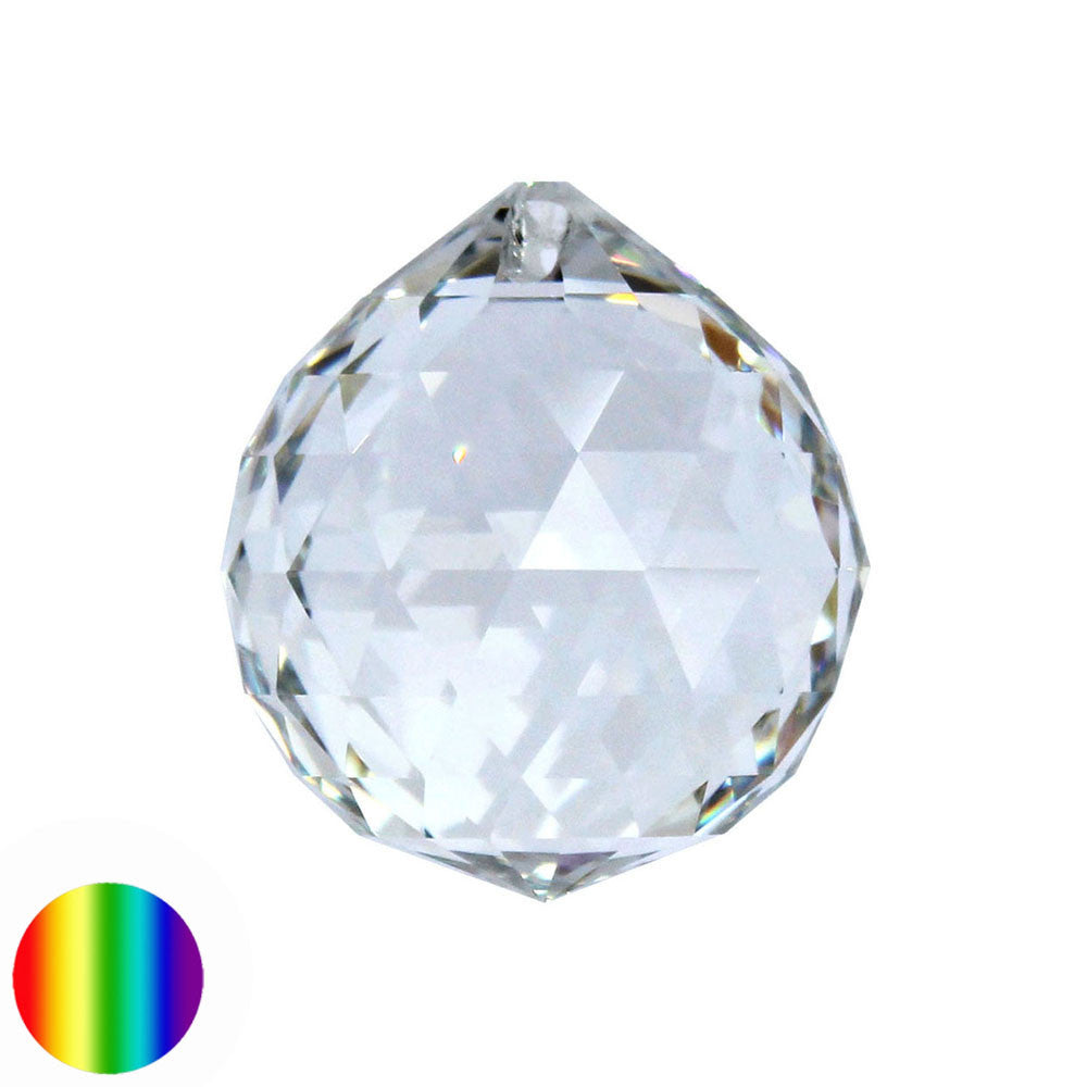 Regenbogen-Kristall - Kugel-Dreieck 30mm | 240 Facetten