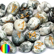 Baumachat - Runen | im Samtbeutel mit Beschreibung