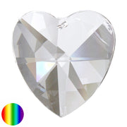 Regenbogen-Kristall - Herz 50mm | facettiert geschliffen