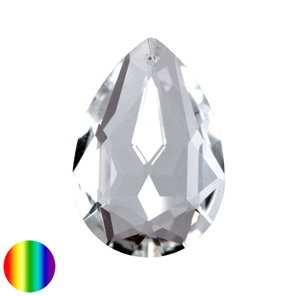 Regenbogen-Kristall - Tropfen 50mm | facettiert geschliffen