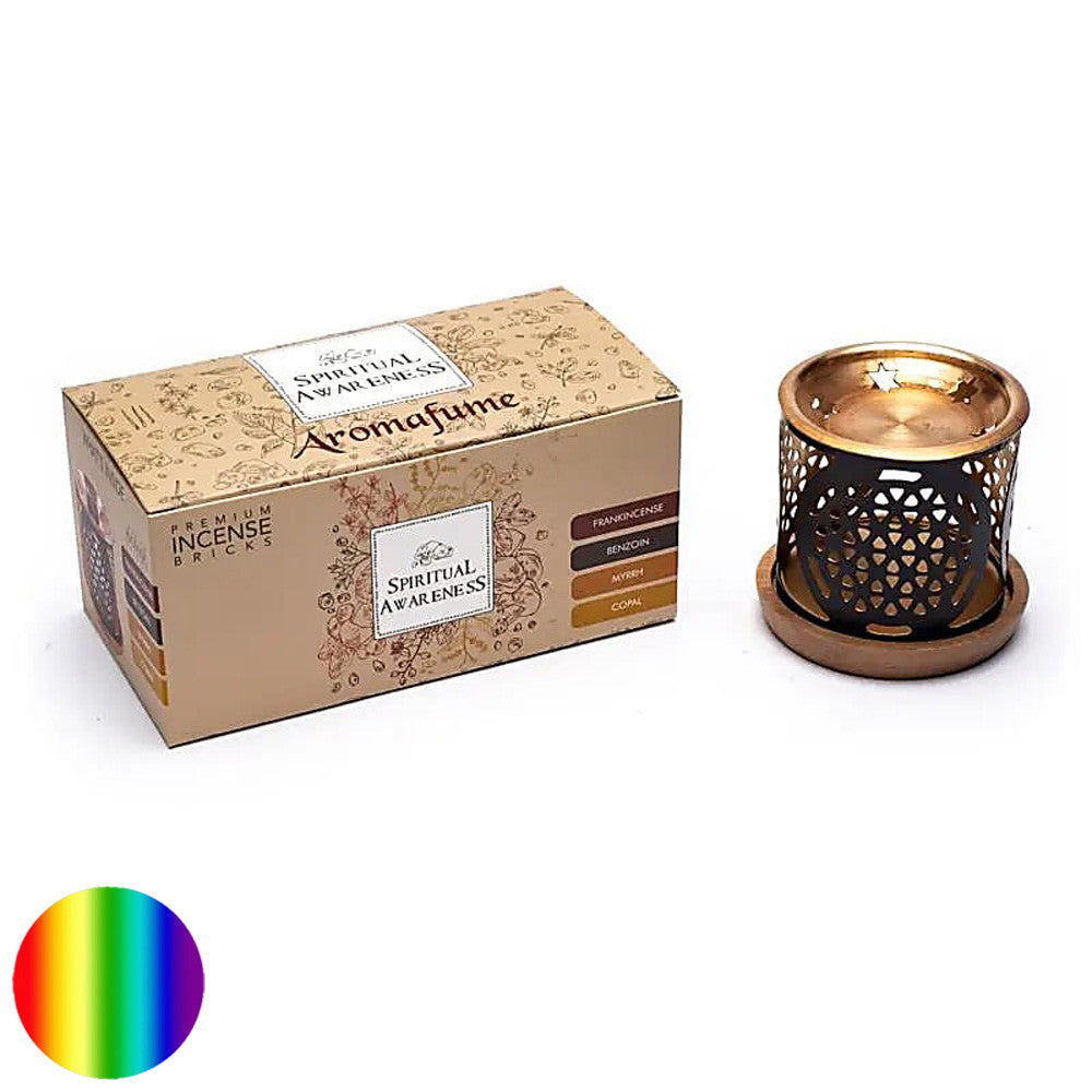 Aromafume Spirit Weihrauchblöcke - Diffuser Lebensblume - Set