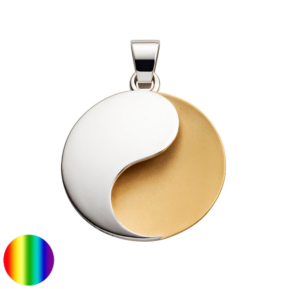 Collection inner Light - Symbolschmuck Anhänger – Ying Yang vergoldet