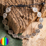 Gliederarmband - Yggdrasil  |  mit 14 kleinen Lebensbäumen