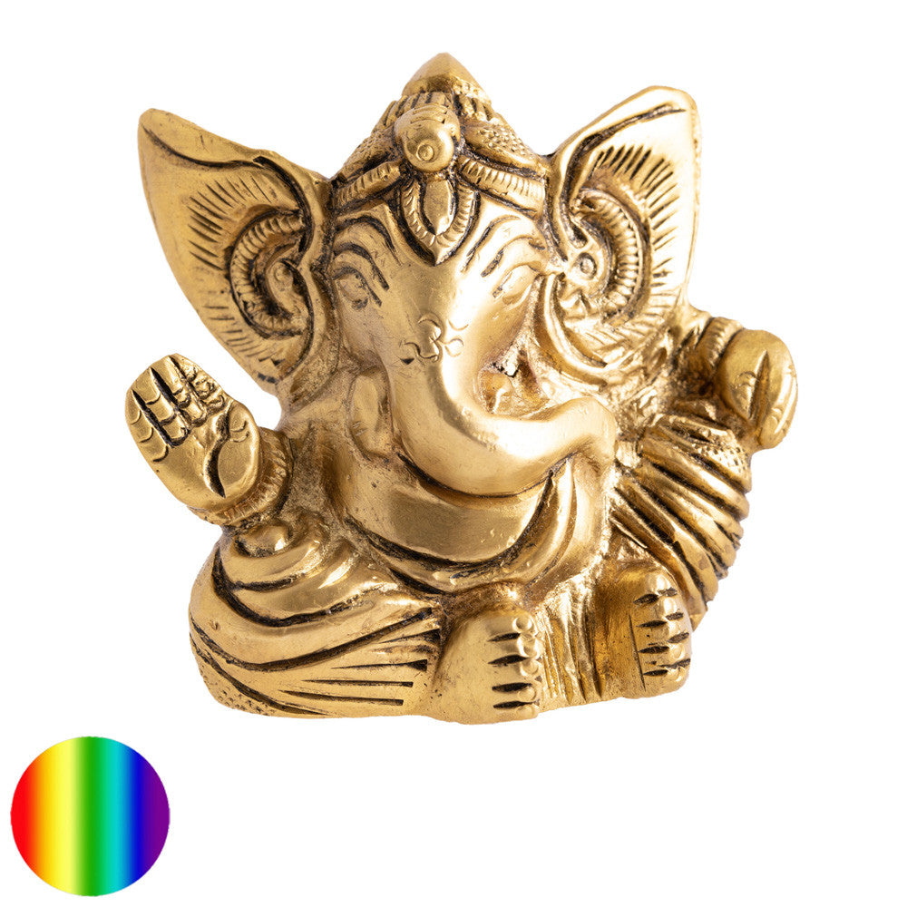 Ganesha - antik Messing | Symbol für Glück, Erfolg, gutes Gelingen