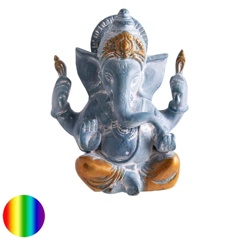 Ganesha - blauer Sandstein | Symbol für Glück, Erfolg, gutes Gelingen