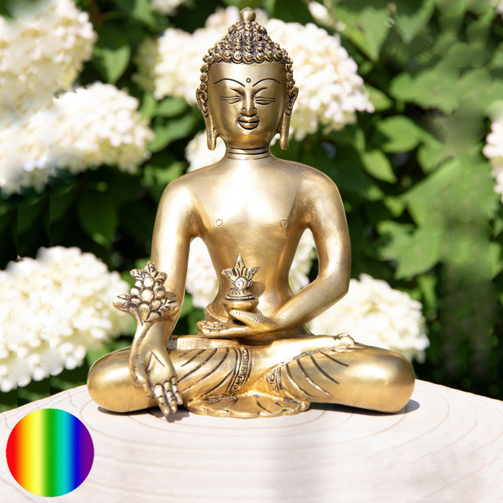 Medizin Buddha -  Messing Gold matt Finish