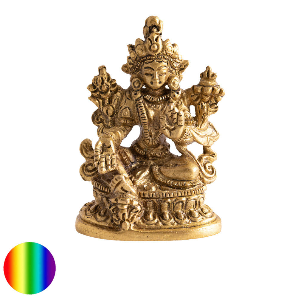 Grüne Tara - Gold matt Finish | Mutter aller Buddhas