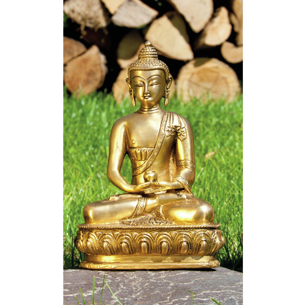 Amithaba 20cm Messing Buddha