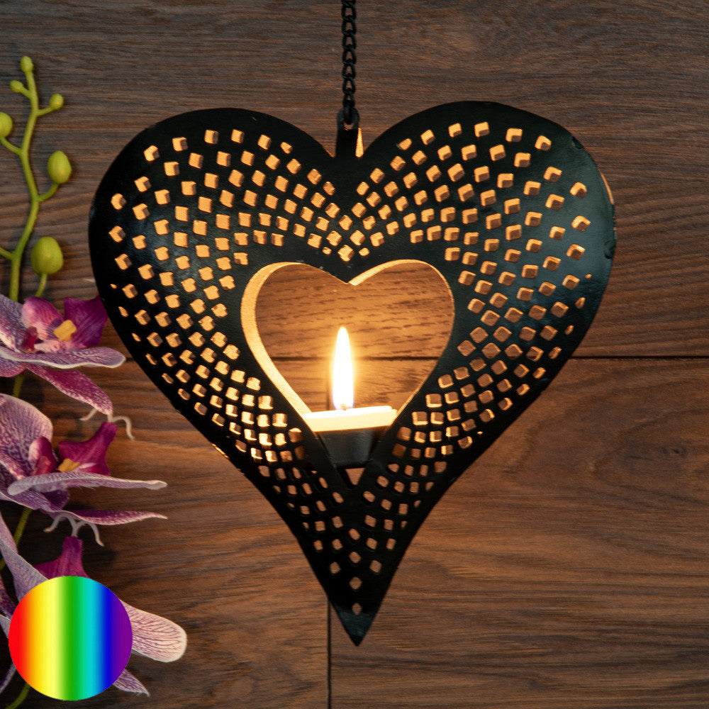 Orientalisches Teelicht Herz | Windlicht