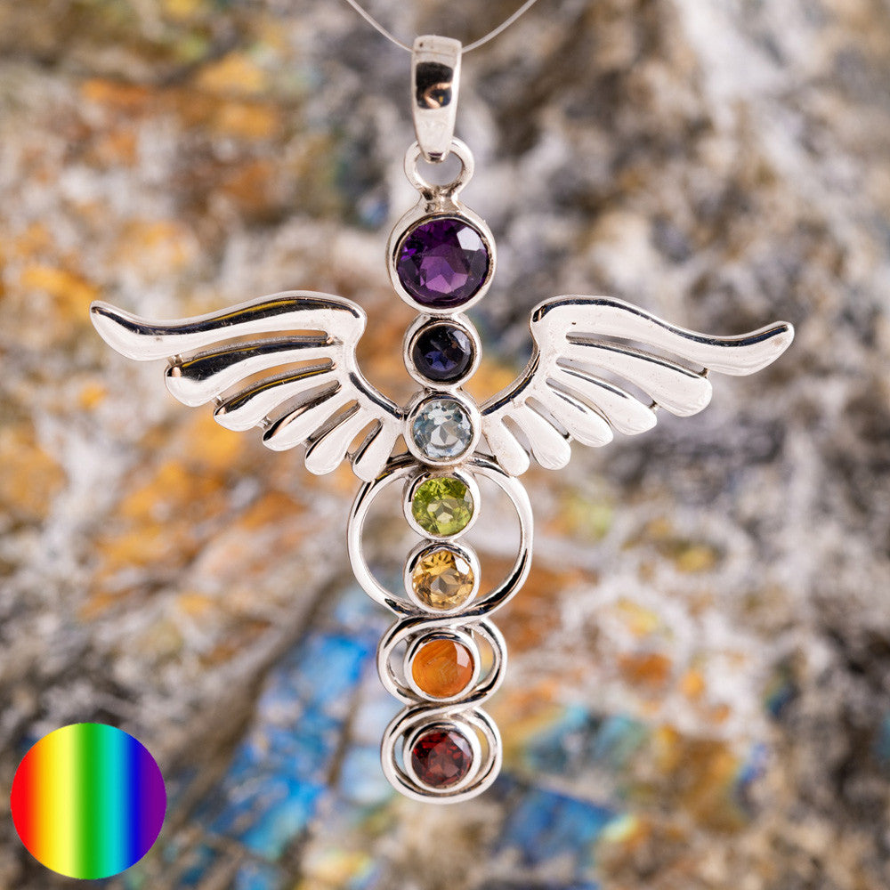 Anhänger - Stab des Hermes | 925 Sterling Silber